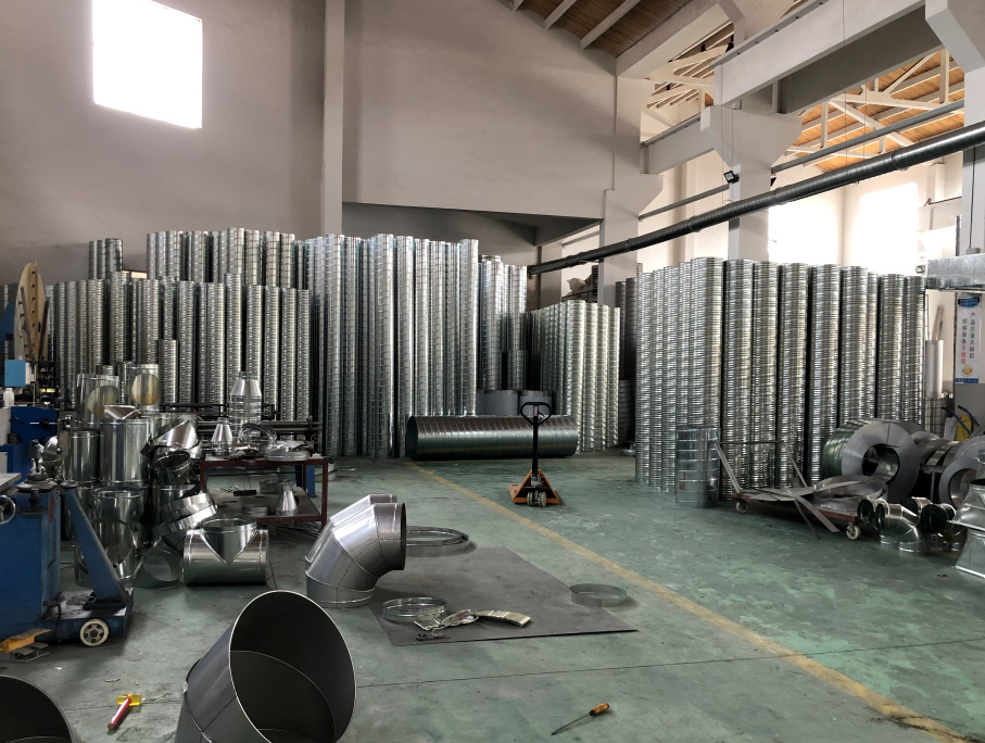 酒店燒烤店風管加工通風降（jiàng）溫工程的個性化定製的藝術（shù）之 佛山萬淨德風